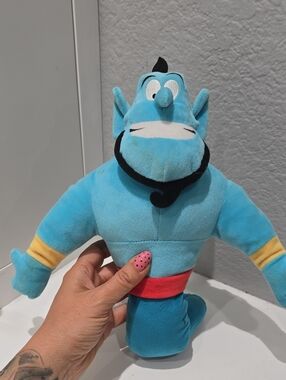 Blue Genie Plush Toy - Kids Soft Character Doll